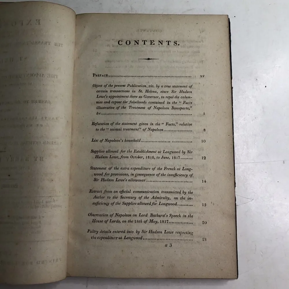 Exposition Transactions Napoleon St. Helena Barry E. O’Meara Sir Hudson Lowe